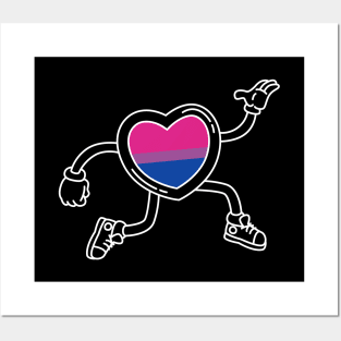 Pride Heart - Bisexual Posters and Art